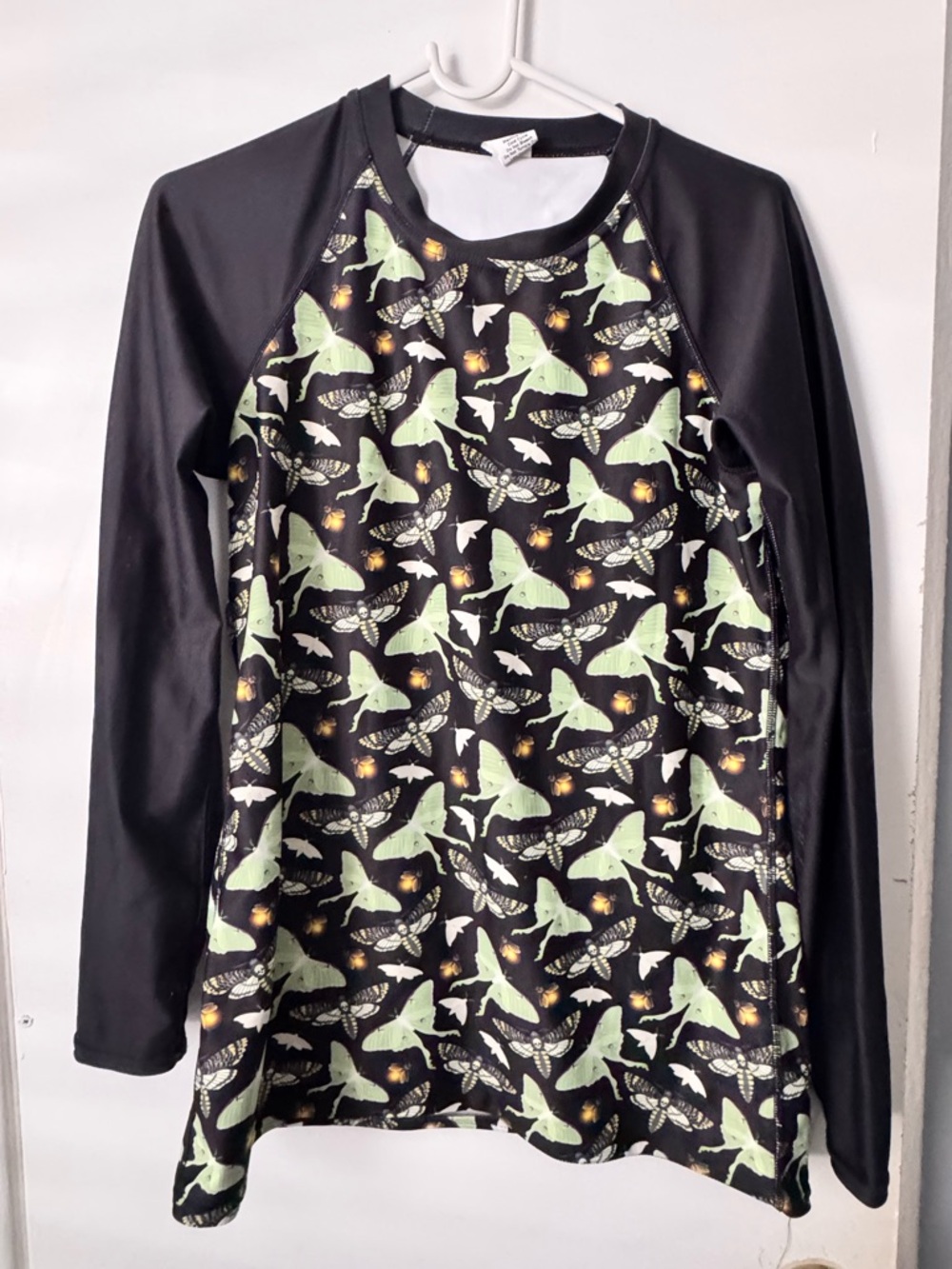 Luna Moth, Firefly, Death’s Head Hawk Moth Rashguard Large